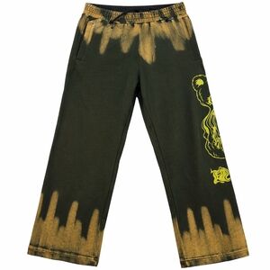 Y2K Teddy Fresh Bunny Graphic Sweatpants XS Green streetwear Leg Unisex